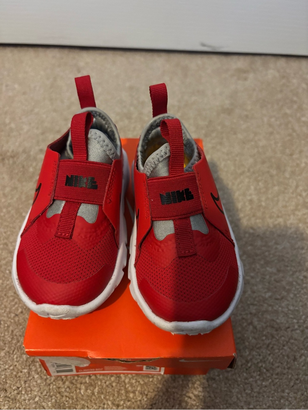 Nike Kids Red Slip-On Sneakers